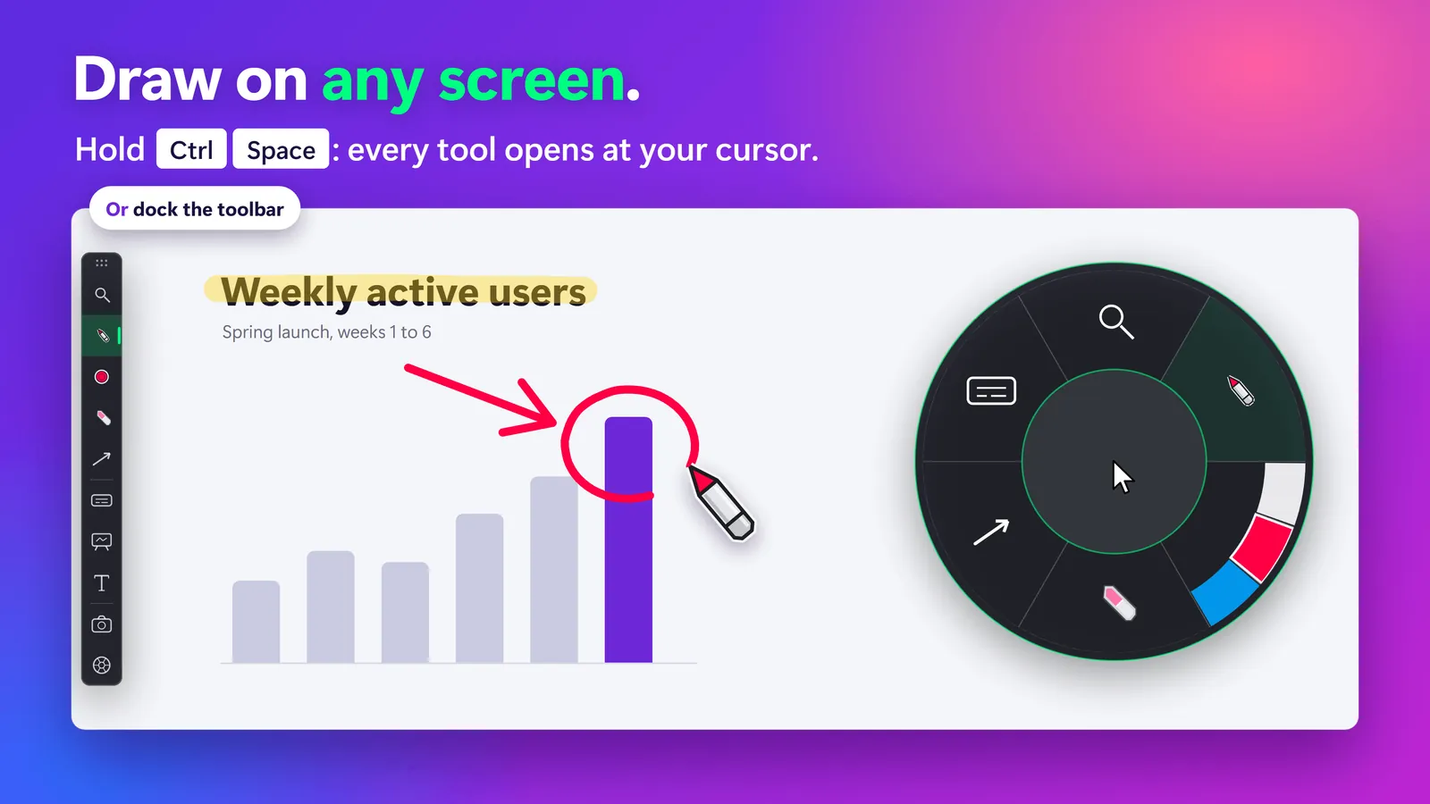 SHARA cursor highlighter and screen annotation on Windows